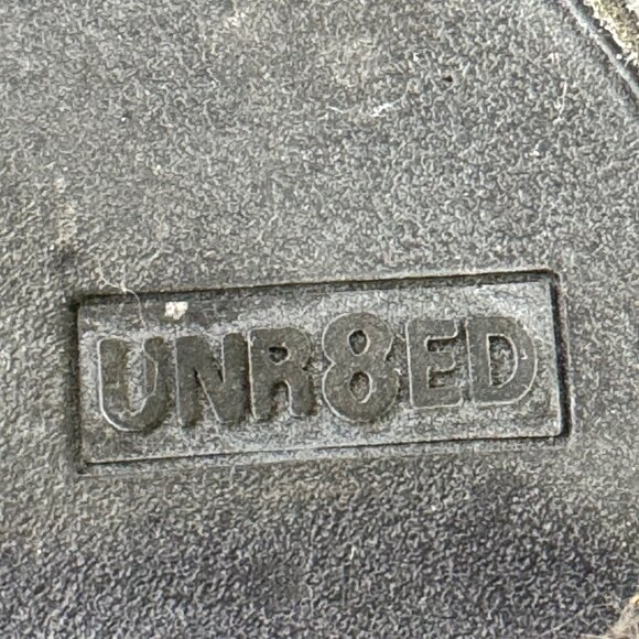 UNR8ED womens Boots 7M Darla black suede zip up with decorative buckle strap at - Picture 5 of 16